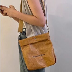 Kraft Paper Tote Bag with Sling